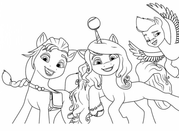 Раскраска my little Pony Санни