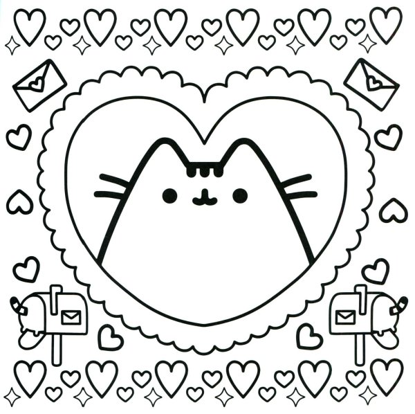 Раскраска. Котики