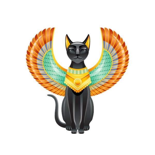 Богиня Бастет кошка черная