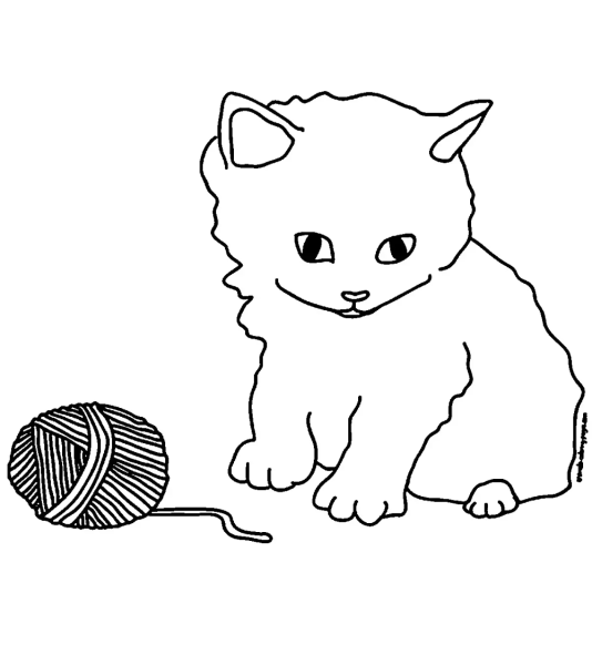 Раскраска. Котики