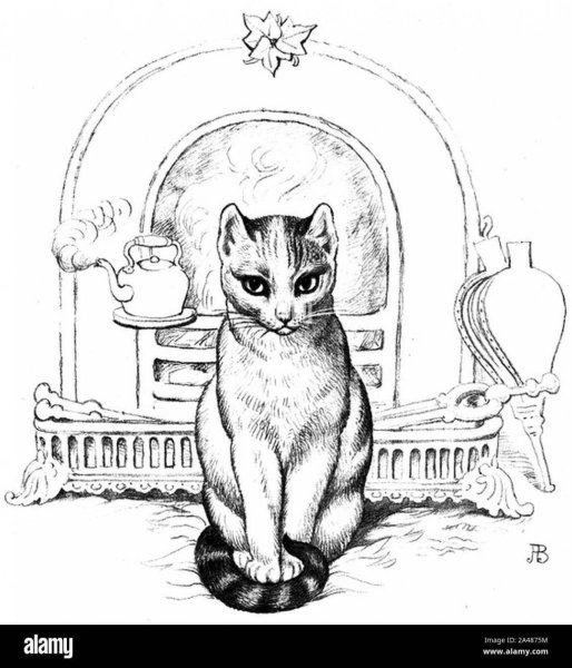 Кошки. Раскраска