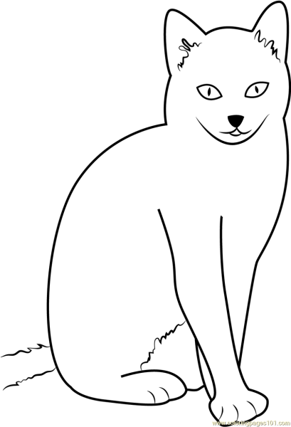 Кошки. Раскраска