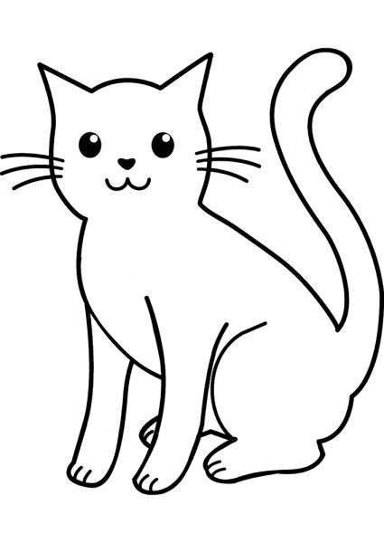 Рисунки котов для срисовки