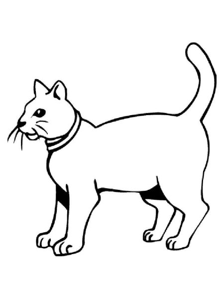 Кошка хрома раскраска