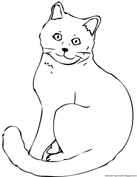 Раскраска котята в корзинке