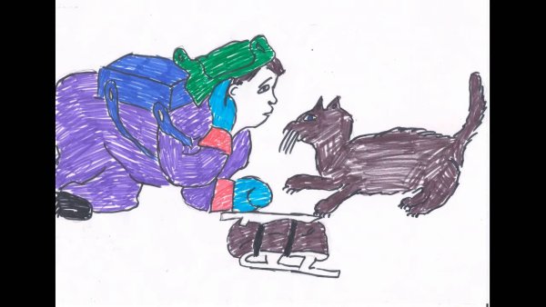 Кот и лодыри рисунок