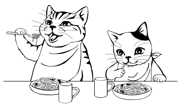 Раскраска макароны