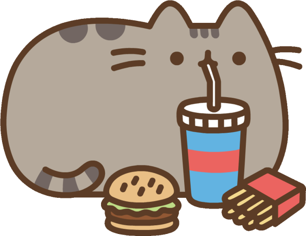 Кот Пушин фаст фуд