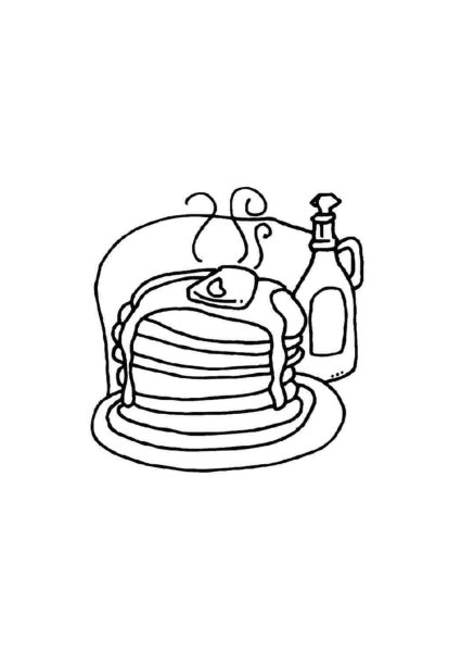 Раскраска Pancakes