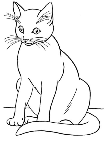 Раскраска котята в корзинке