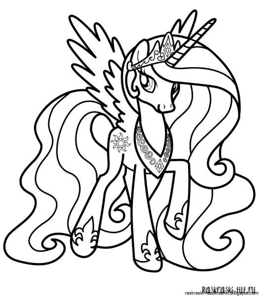 My little Pony раскраска