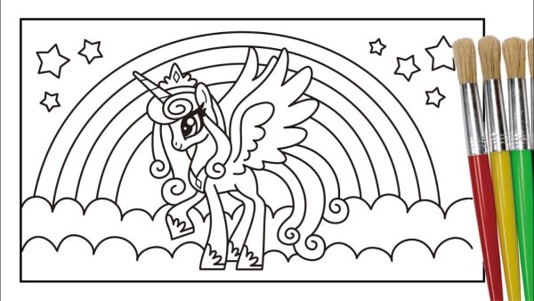 Раскраска my little Pony Хлои Харт