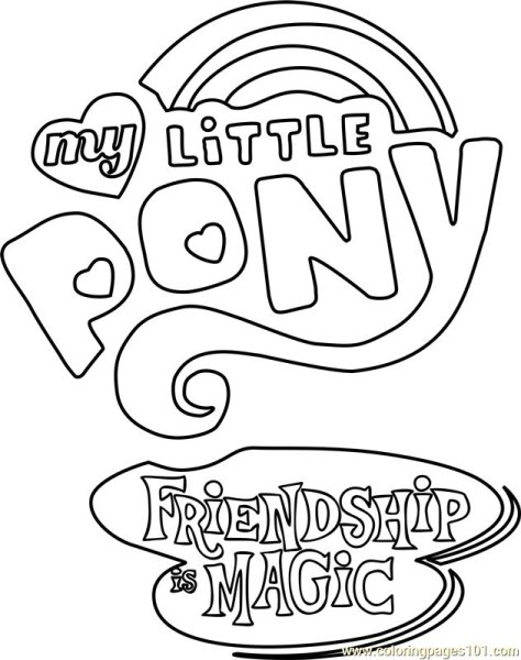 Значки my little Pony раскраска