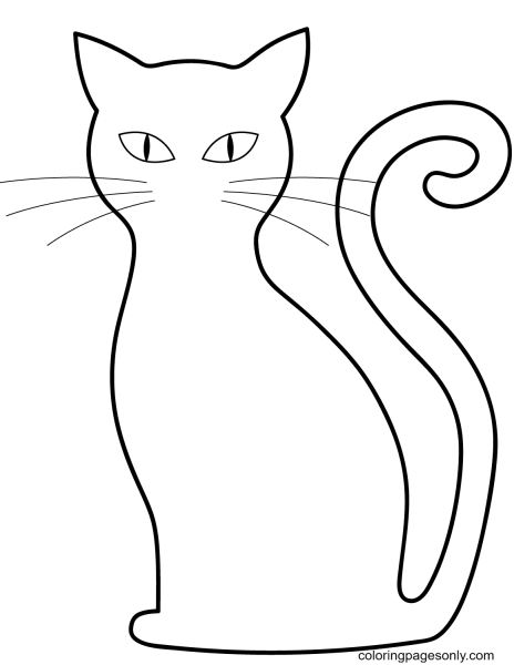 Контур кошки