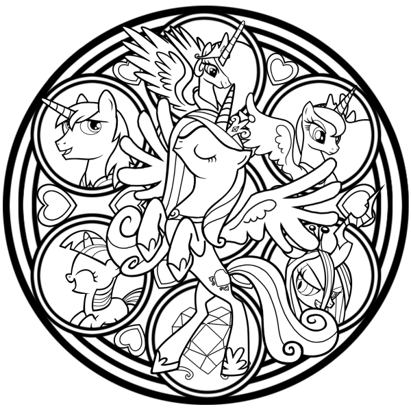 Раскраски my little Pony Каденс