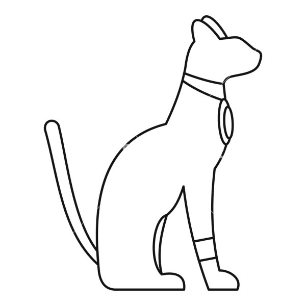 Bastet богиня Египта эскиз