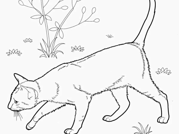 Сиамская кошка раскраска