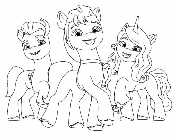 Раскраска my little Pony Санни