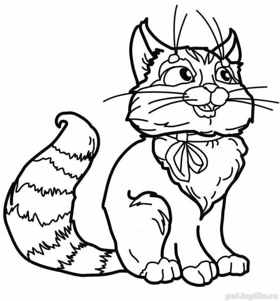 Кот петух и лиса раскраска