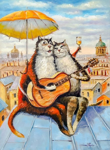 Раскраски по номерам петербургские коты (46 фото)