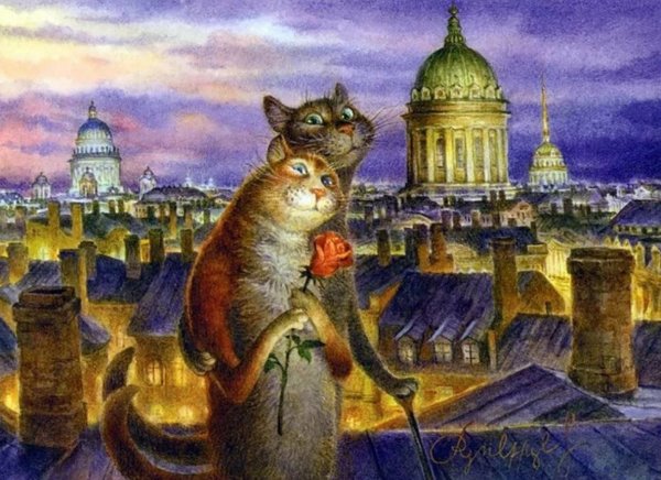 Петербургские коты Владимира Румянцева