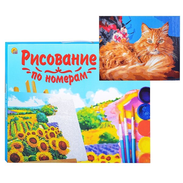 Рисование по номерам рыжий кот