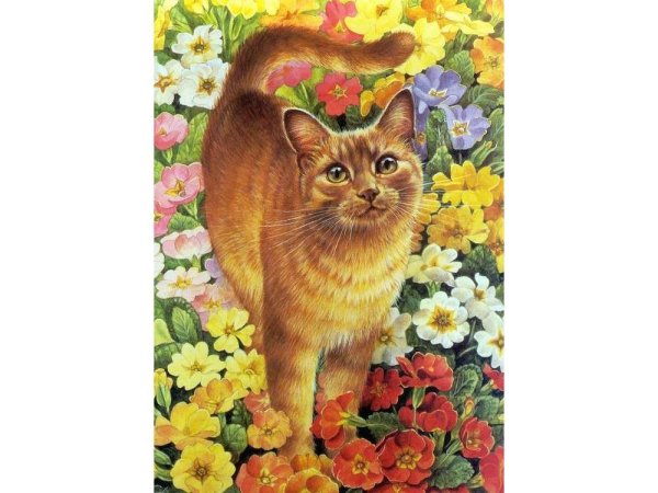 Алмазная мозаика (30х40 см) рыжий кот