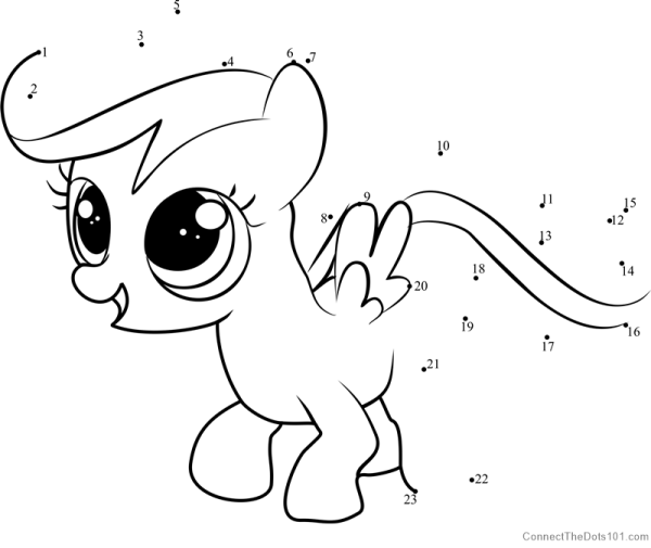My little Pony раскраска Скуталу