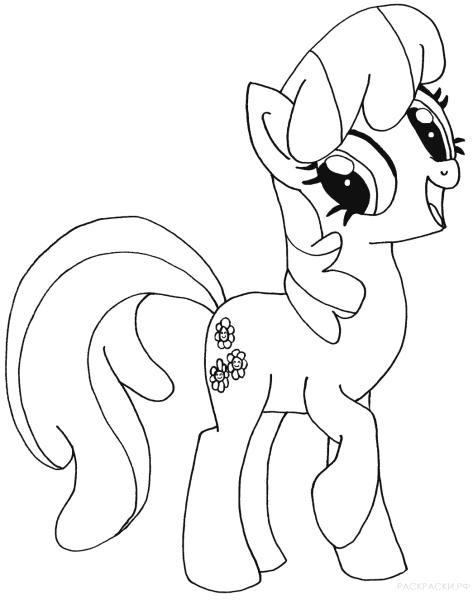 My little Pony раскраска