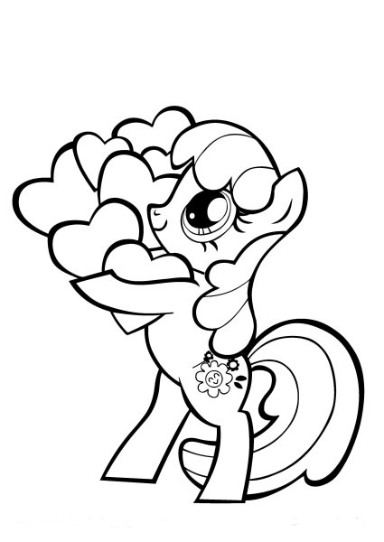 My little Pony раскраска Пинки Пай