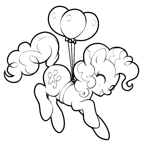 My little Pony Pinkie pie раскраска