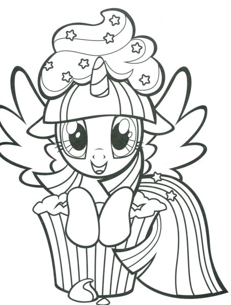 My little Pony раскраска