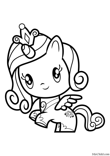 My little Pony раскраска