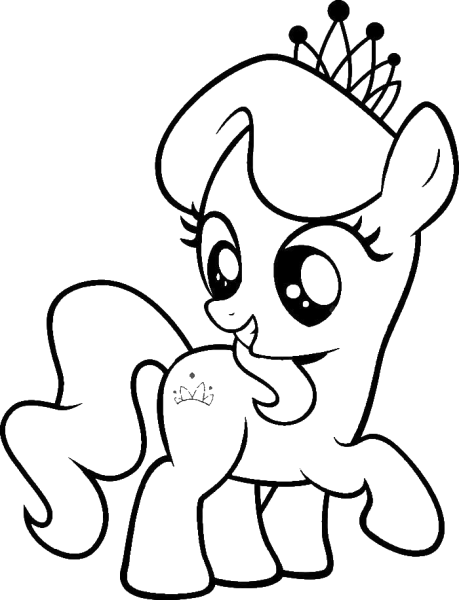 My little Pony Даймонд тиара раскраска