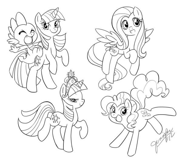 Раскраска my little Pony Санни