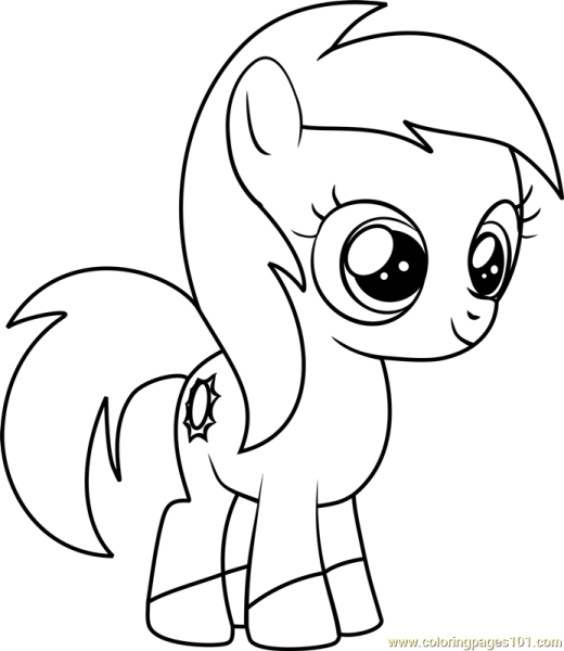 Раскраска my little Pony Санни