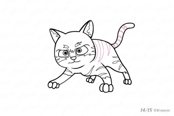 Кот Гром раскраска
