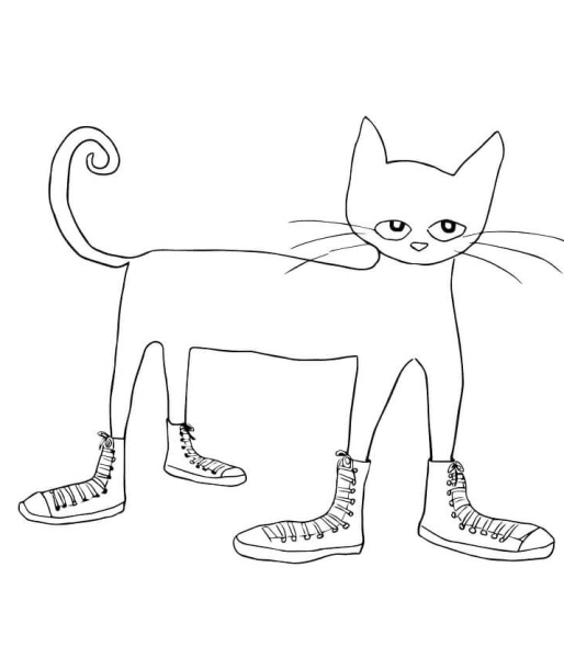Ноги кота раскраска