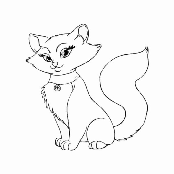 Котенок. Раскраска