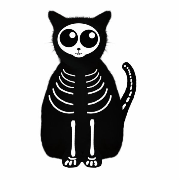 Скелет кошки Хэллоуин