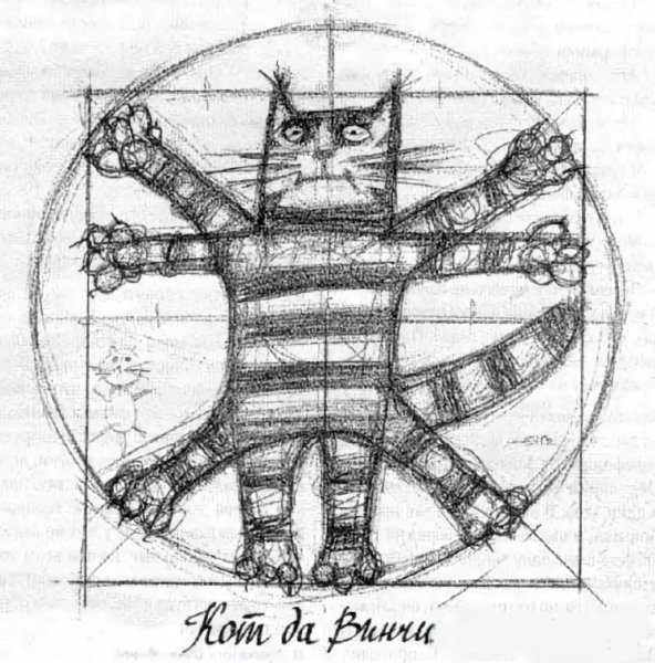 Книга кот да Винчи иллюстрации