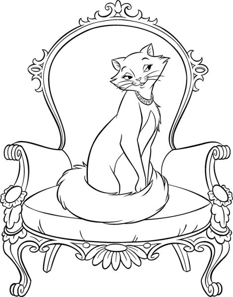 Котенок. Раскраска