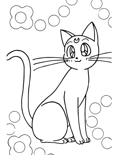 Кошка Луна из сейлормун