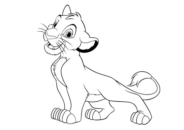 Раскраска Король Лев