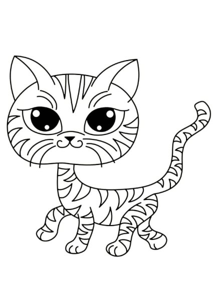 Раскраска. Котики