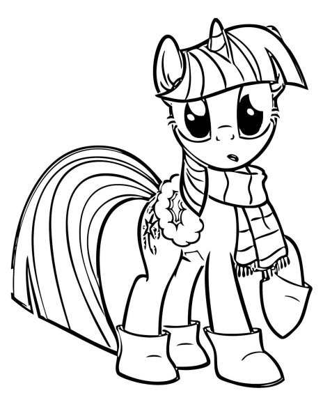 My little Pony Твайлайт раскраска