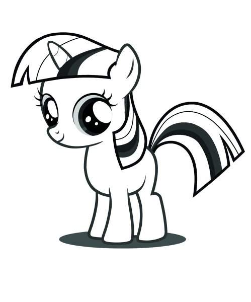 Раскраски my little Pony Искорка