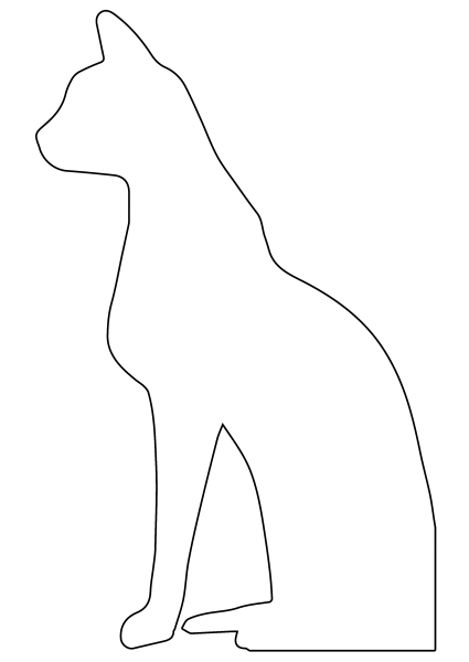 Контур кошки