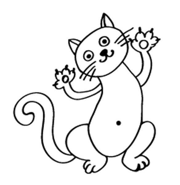 Кошка балерина раскраска