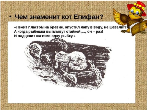 Кот Епифан Чарушин план